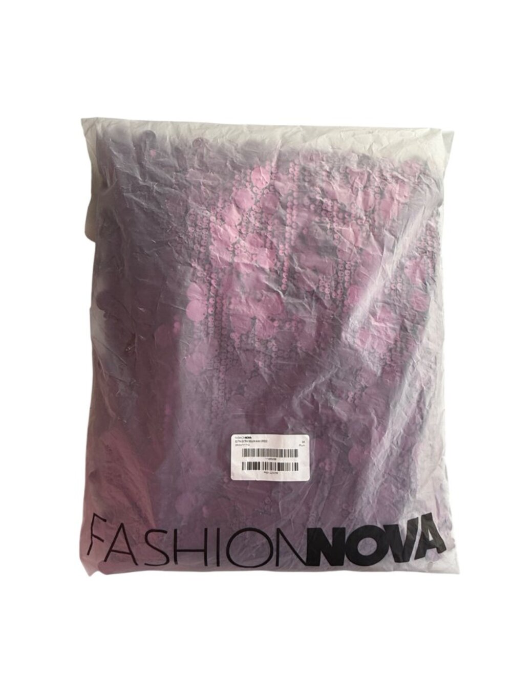 Fashion Nova Womens Maxi Dress Plum 3X Polyester Sequin Fully Lined Formal - Picture 15 of 15